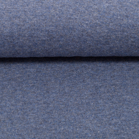 Bündchenstoff Heike Blau meliert 1253