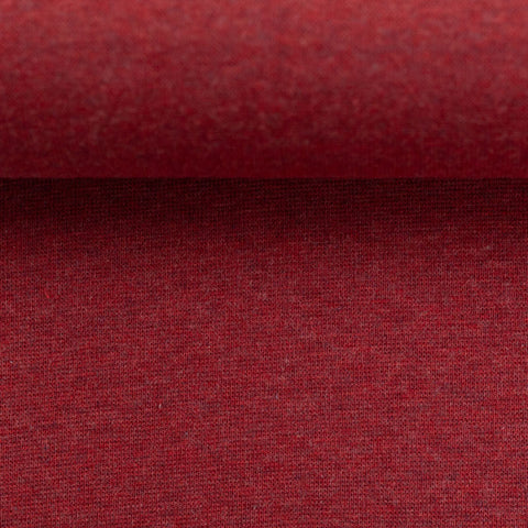 Bündchenstoff Heike Burgundy meliert 1338