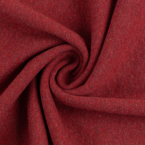 Bündchenstoff Heike Burgundy meliert 1338