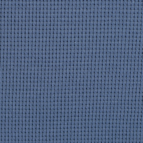 Waffelstrick (Waffeljersey) Clarissa helles Rauchblau 258 *Neu*