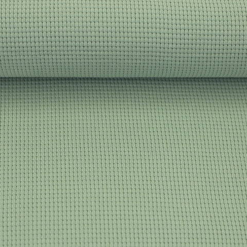 Waffelstrick (Waffeljersey) Clarissa Mint 262 *Neu*