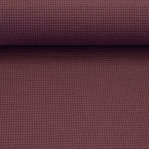 Waffelstrick (Waffeljersey) Clarissa Mauve 436 *Neu*