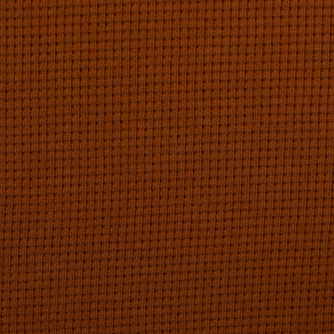 Waffelstrick (Waffeljersey) Clarissa Dunkles Cognac 713 *Neu*