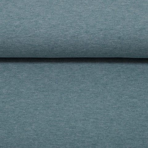 Jersey Stoff Vanessa Rauchblau Meliert 1742