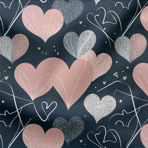 French Terry Abstract Hearts 2993 (Dunkel) (Bio)