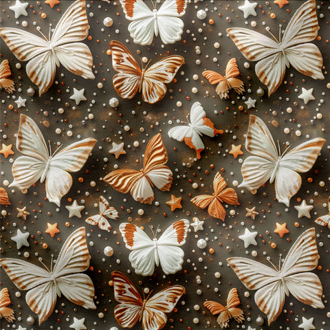 French Terry Autumn Butterfly 3 D 2910 (Bio)