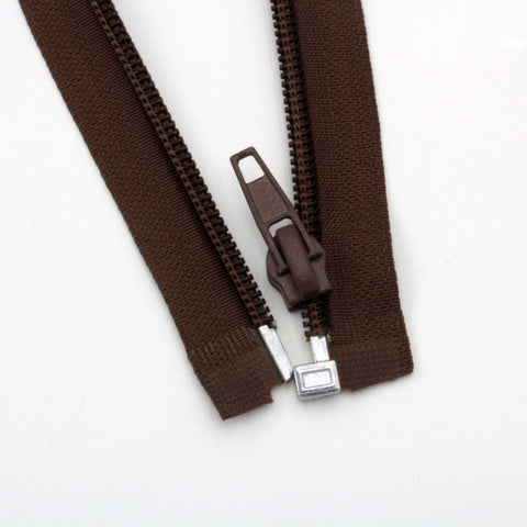Reißverschluss Teilbar 80 cm Braun