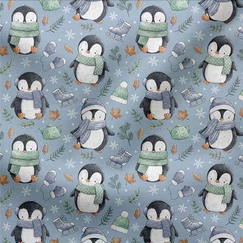French Terry Cool Pinguins 3008 (Bio) VORBESTELLUNG