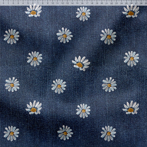 French Terry Denim Daisy (Bio)