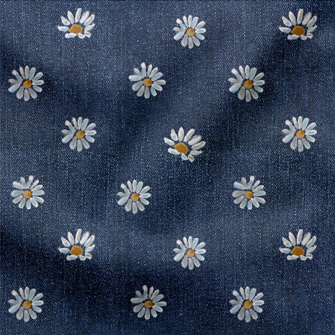 French Terry Denim Daisy (Bio)