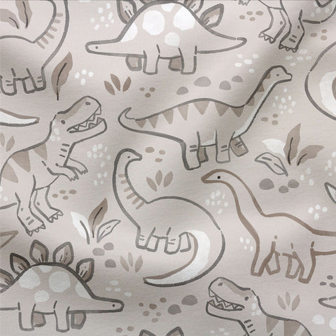 French Terry Dinos Sand 2723 (Bio)