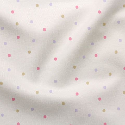 Jersey Stoff Dotties Flieder Grün Beere 2812 (Bio)
