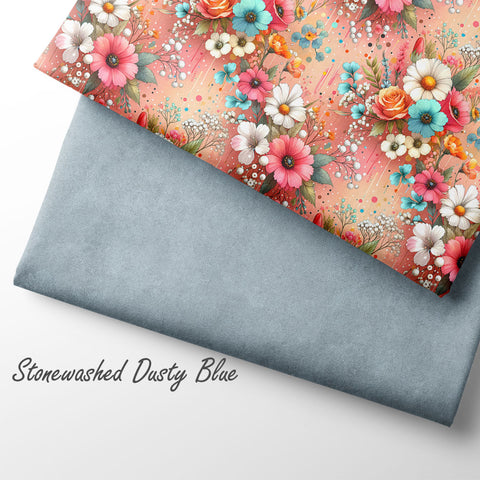 Jersey Stoff Dreamy Pink Flowers 2813 (Bio)