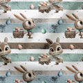 French Terry Eierexpress Gestreift 3332 (Bio)