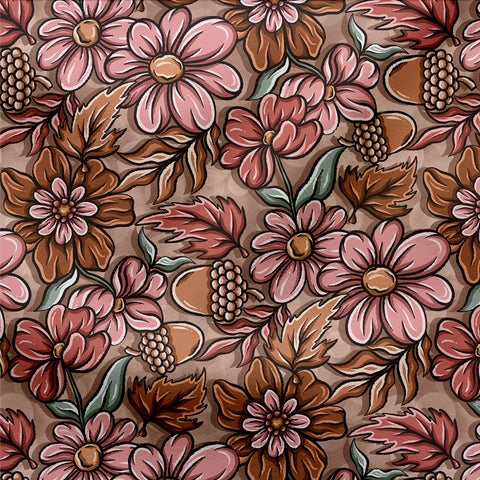 French Terry Floral Autumn 2981 (Bio)