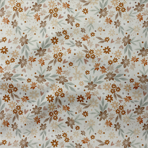 Rippjersey Flower Bear Blumen Kombistoff (Bio)