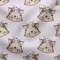 Jerseystoff Flower Cat Flieder 3561 (Bio)