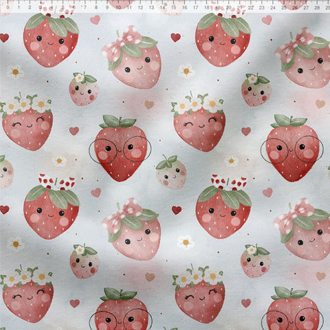 Jerseystoff Happy Strawberries 2701 (Bio)