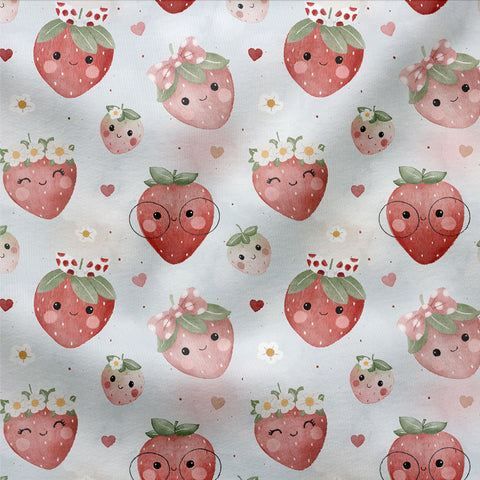 Jerseystoff Happy Strawberries 2701 (Bio)