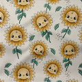 Rippjersey Happy Sunflowers 3359 (Bio) VORBESTELLUNG