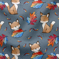 French Terry Herbstzeit Fuchs Bunt 3714 (Bio) VORBESTELLUNG