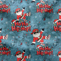 French Terry Ho Ho Hip Hop Dunkel 3948 (Bio) VORBESTELLUNG Runde 3