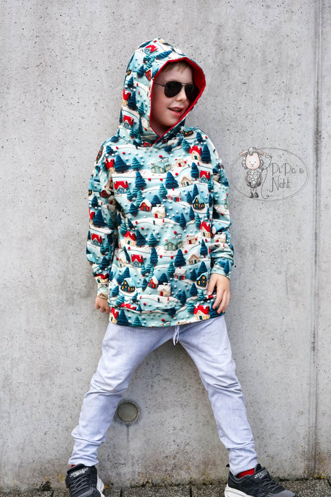French Terry X Mas Village 3045 (Bio) VORBESTELLUNG