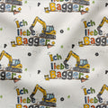French Terry Ich liebe Bagger - Neutral 3693 (Bio)