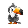 Bügelbild Jungle Tucan MINI