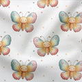 Jersey Stoff Kleiner Schmetterling (Bio)