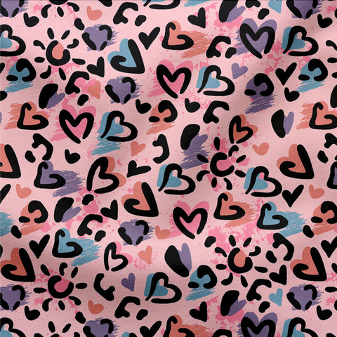 French Terry Leo Love Bunt 2897 (Bio)