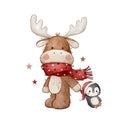 Bügelbild Moose and Penguin Medium