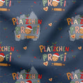 French Terry Plätzchen Profi Blau 3834 (Bio) VORBESTELLUNG