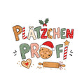 Bügelbild Plätzchen Profi Schriftzug Maxi