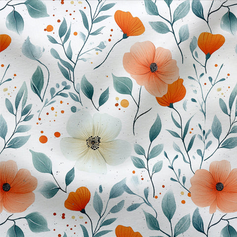 Jersey Stoff Rena Flowers (Bio) Rest 70 cm