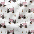 Jerseystoff Retro Trecker Rosa