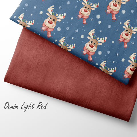 French Terry Rudi´s Weihnachtsfest Dunkelblau