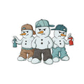 Bügelbild Schneemann Gang Maxi