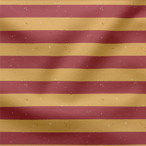 French Terry Streifen Rot Gelb 2900 (Bio)