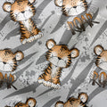 French Terry Tiger Power Grau 3480 (Bio)