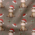 French Terry Weihnachtskälbchen 3858 (Bio) VORBESTELLUNG