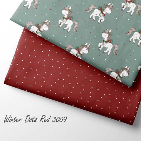 French Terry Weihnachtspferd Dotties 2990 (Bio) VORBESTELLUNG