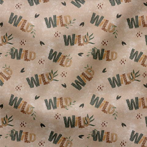 Jersey Stoff Wild Savannah (Bio) Rest 135 cm