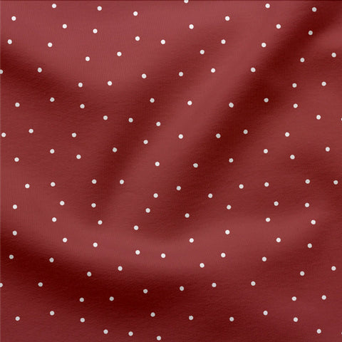 French Terry Winter Dots Red 3069 (Bio) VORBESTELLUNG