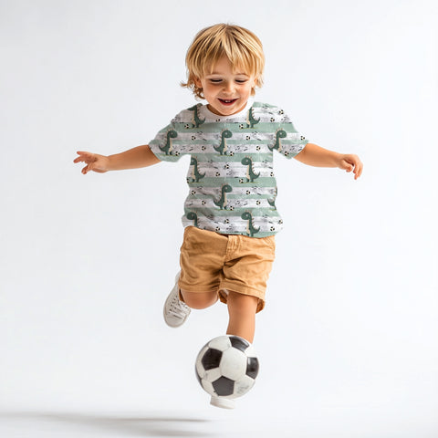 Jerseystoff Fußball Dino 2780 (Bio)