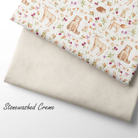 French Terry Stonewashed Creme (Bio) VORBESTELLUNG