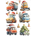 Bügelbild Christmas Roadworks SET