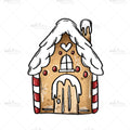 Bügelbild Gingerbread Village (Haus) Medium