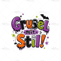 Bügelbild Grusel mit Stil Medium