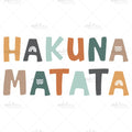 Bügelbild Hakuna Matata Medium